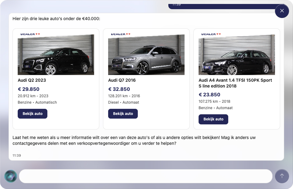Autofeed AI Chat - Jouw AI salesmedewerker